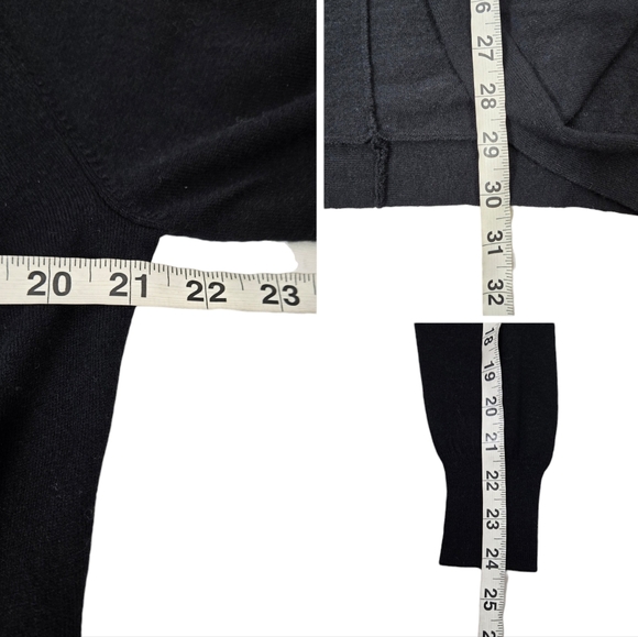 Yoon Cocoon Buttoned Down Black Draped Cardigan - Picture 13 of 13